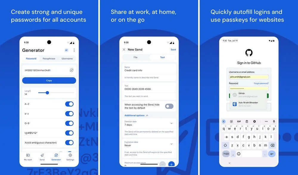 Bitwarden - Gestionnaire de mots de passe Android