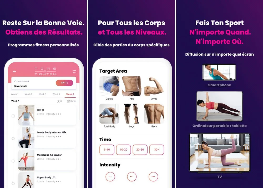 FitOn - Application pour perdre du poids