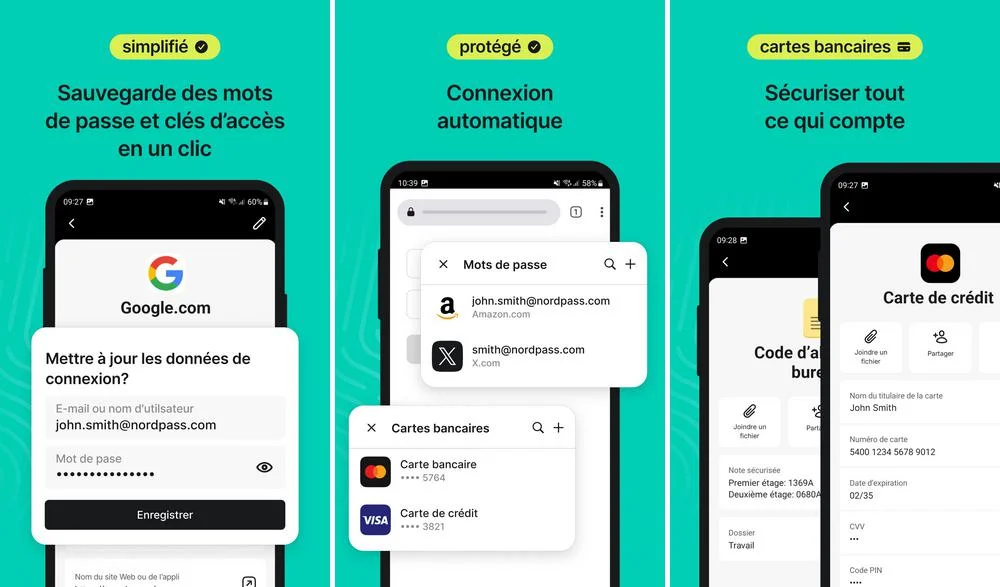 NordPass - Gestionnaire de mots de passe Android