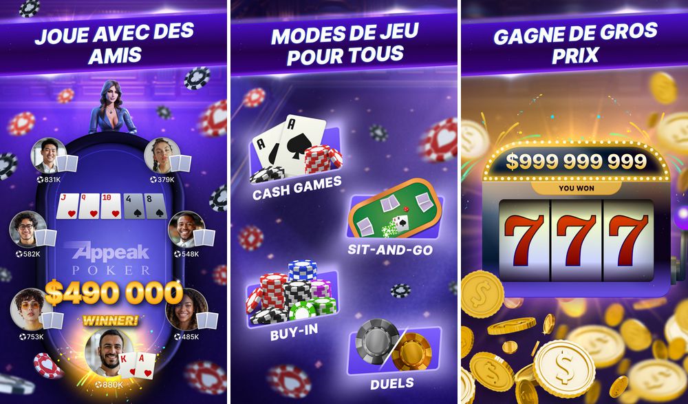 Poker Appeak - meilleur jeu de poker sur Android