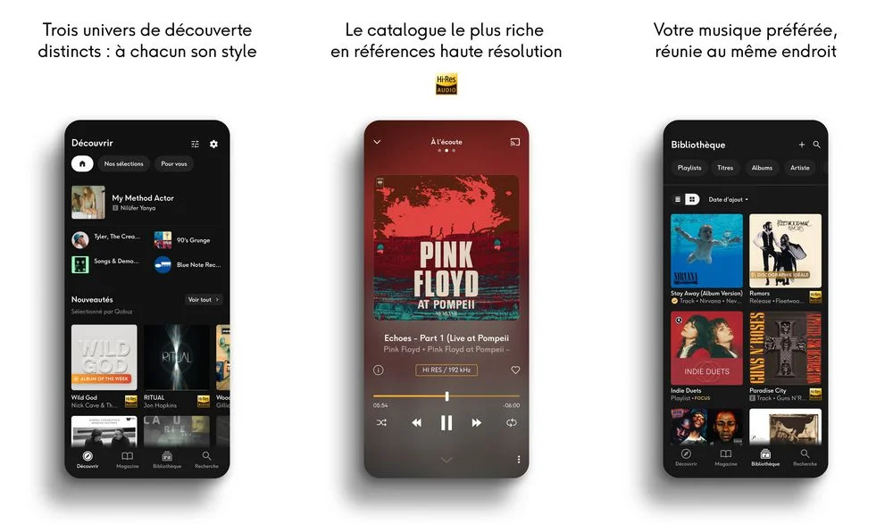 Qobuz - meilleur service de streaming musical