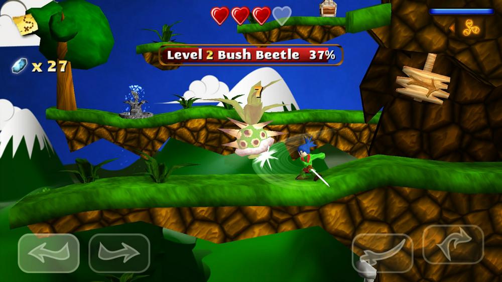 Swordigo - jeu de plateforme pour Android