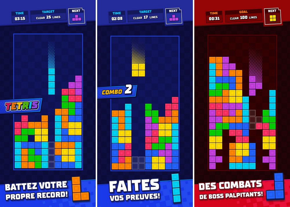 Tetris - jeu rétro pour iPhone