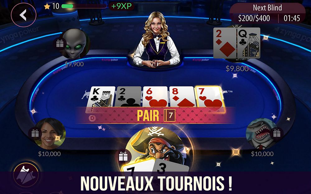 Zynga Poker - meilleur jeu de poker sur Android