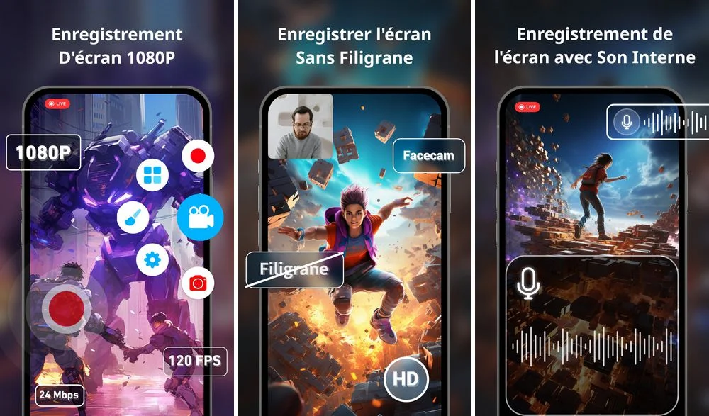 Enregistreur d'écran Video HD