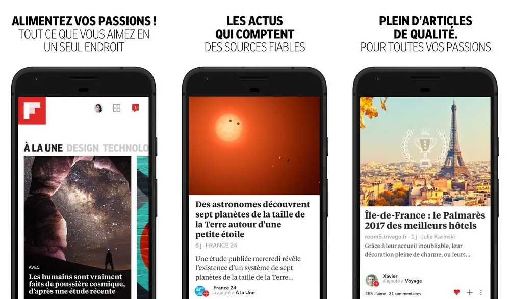 Flipboard - meilleure application pour suivre l'actualité