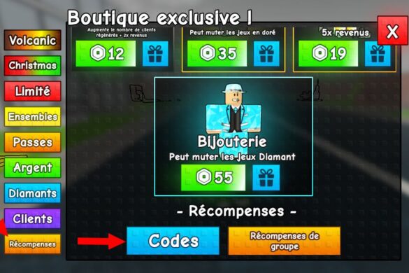 Utiliser les codes Build an Arcade Utiliser les codes Build an Arcade