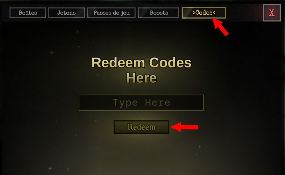 Utiliser les codes Paranormal