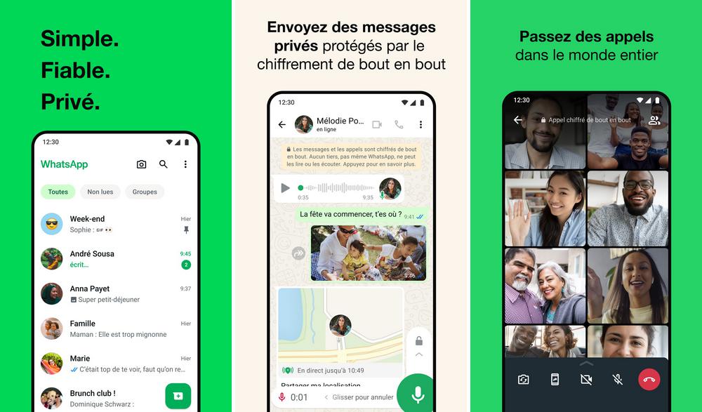 WhatsApp - application de messagerie instantanée