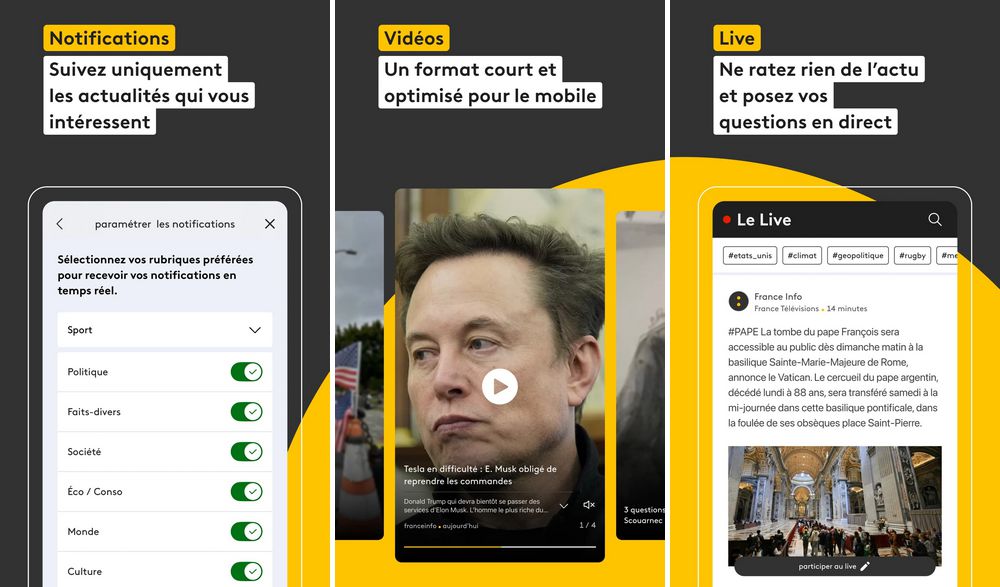 franceinfo - meilleure application pour suivre l'actualité
