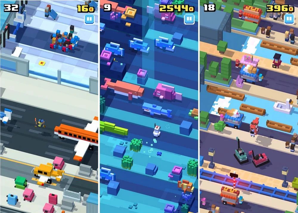 Crossy Road - jeu d'arcade pour iPhone