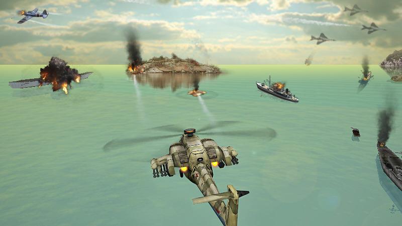 Gunship Strike 3D - jeu d'hélicoptère pour Android