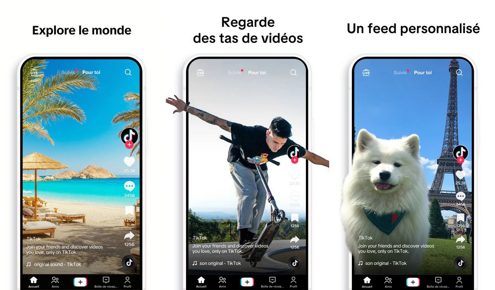 TikTok - application de réseaux sociaux