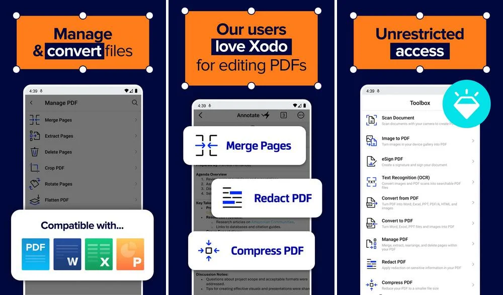 Xodo PDF - lecteur PDF pour Android