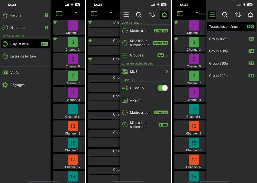 Flex IPTV - application IPTV pour iPhone