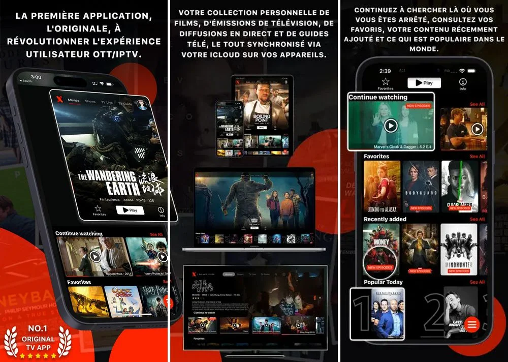 IPTVX - application IPTV pour iPhone