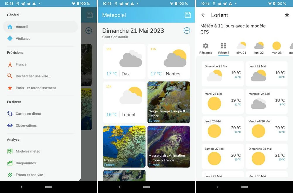Météociel - la meilleure application météo pour Android