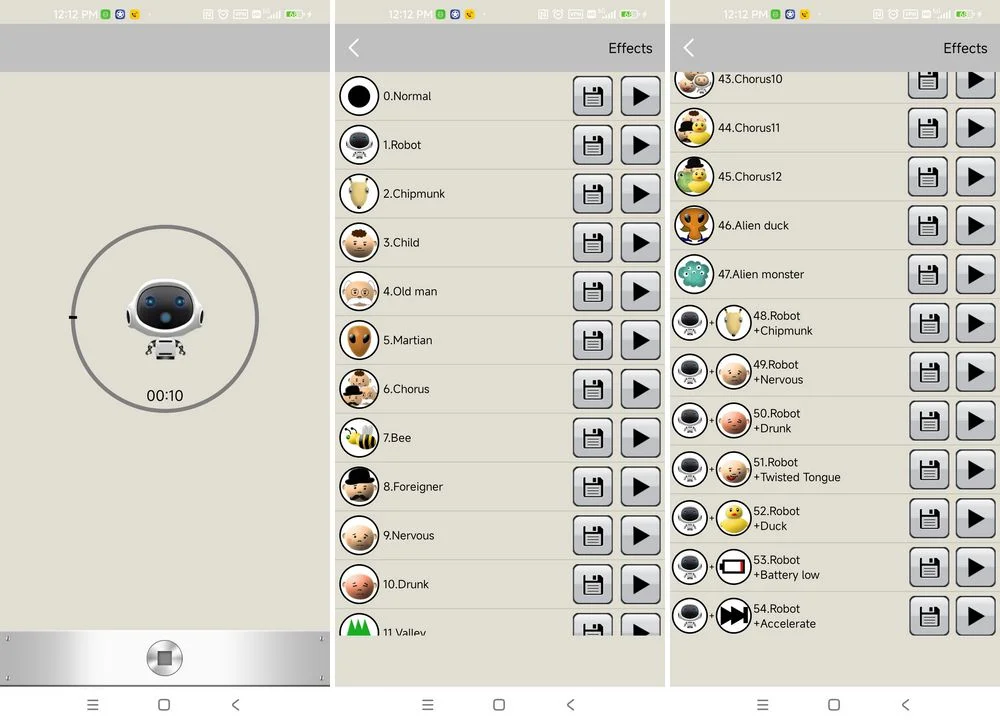 Modificateur de voix (AndroidRock)