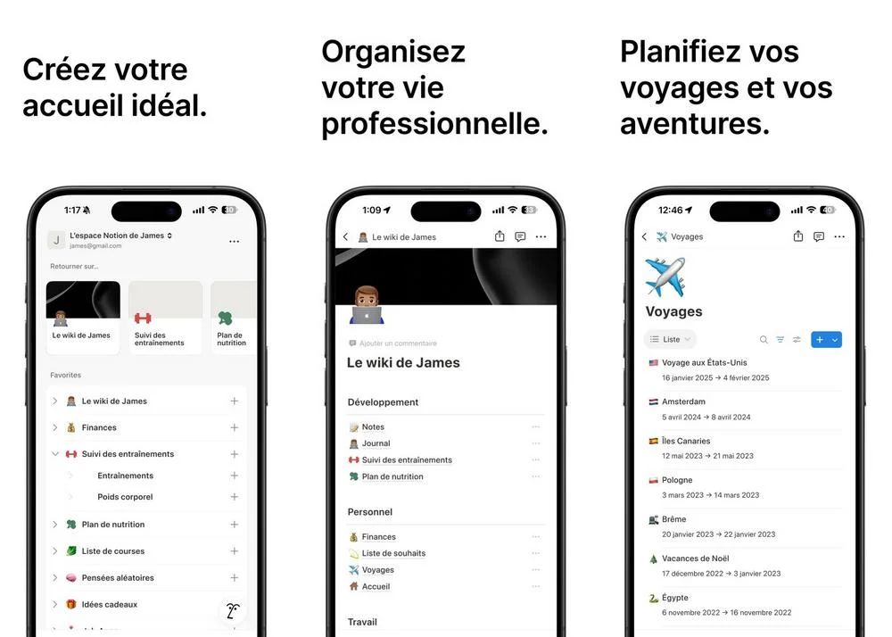 Notion AI - application IA pour iPhone