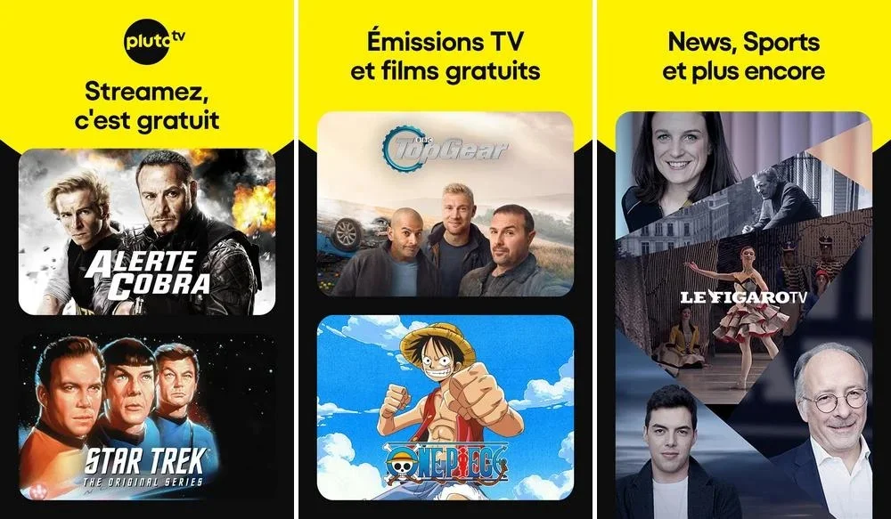 Pluto TV - alternative gratuite à Netflix