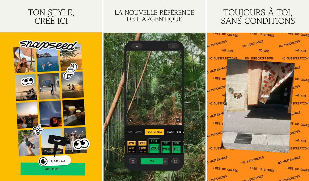 Snapseed - meilleure application de retouche photo