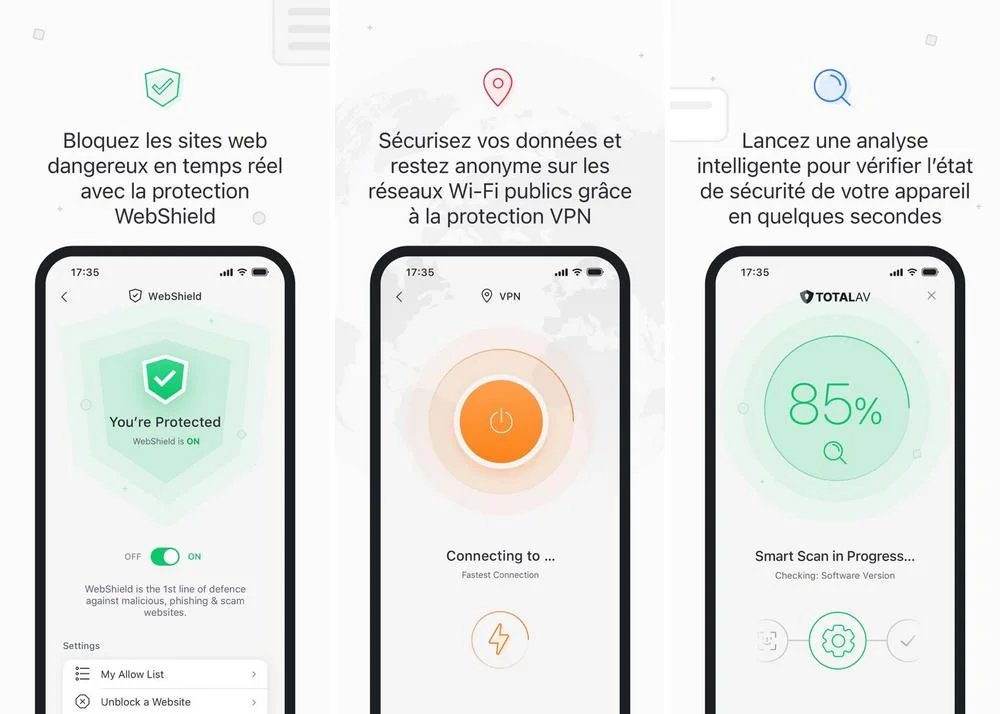 TotalAV - Meilleur antivirus iPhone