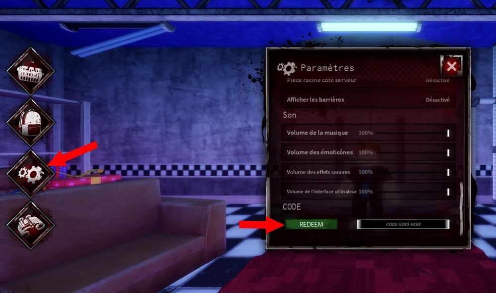 Utiliser les codes Bite By Night