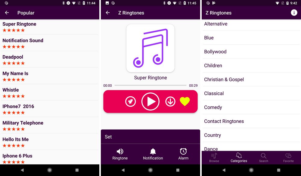 Z Ringtones - meilleure application de sonnerie