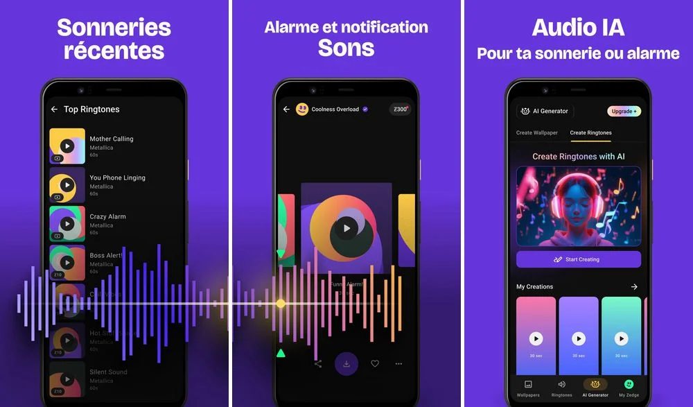 Zedge - application de sonnerie Android