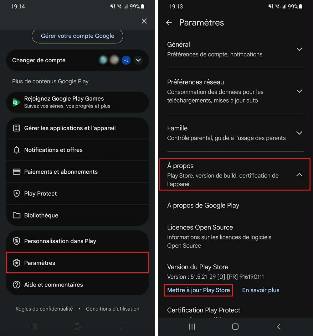 Comment mettre à jour le Google Play Store