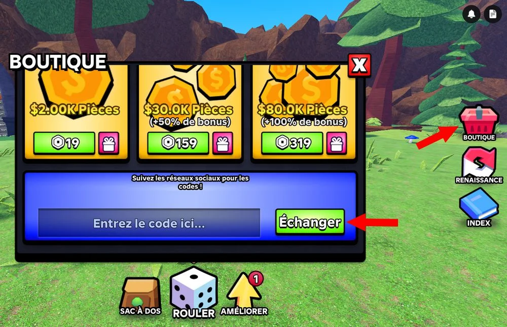 Comment utiliser les codes Slime RNG