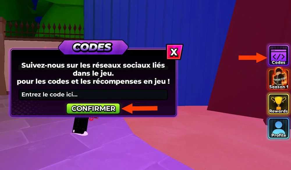 Utiliser les codes dans Anime Apocalypse