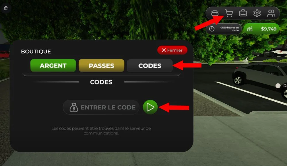 Comment utiliser les codes Mojave Valley