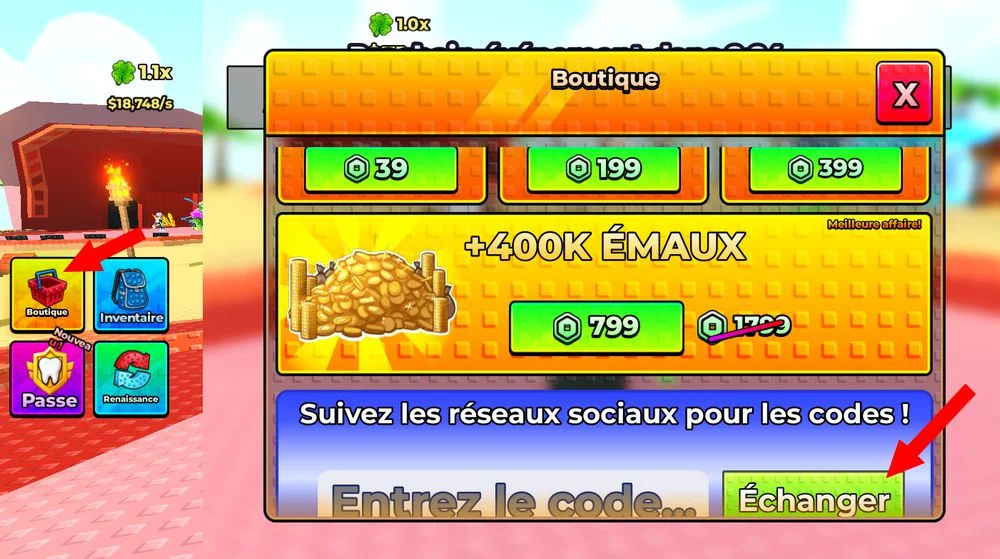 Comment utiliser les codes Cavity Crushers