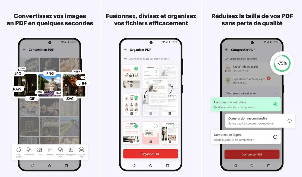 iLovePDF - meilleur éditeur PDF pour Android